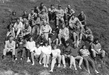 MARION 43 (1986-1987): Back (L-R) J. Kieser, B. Coetzee, I. Dalglish, M. Bester, C. Pascoe 5th: N. Gartshore, G. Steenkamp, R. Heather-Clark, I. Wilkinson, D. Baker; 4th: A. van der Merwe, H. Eloff; 3rd: W. Waldeck, A. van Zyl, P. Bartlett, A. Cronje, S. Ferreira, J. Huyser; 2nd: S. Chown, N. Franken; 1st: R. Faure, H. Blom, M. Cawood, S. Hunter, M. Bennett; Front: A. Heystek, M. Steenkamp, A. Moore (Leader), J. Kruger, J. Steenkamp, H. van Wyk.